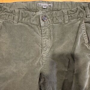 Bonpoint Kids Corduroy Pants in Olive Green
